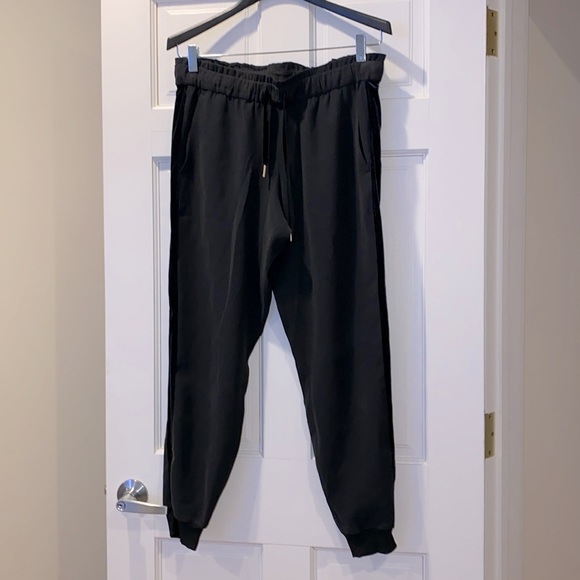 NWOT RARE Lululemon Velvet Trim On the Fly Jogger in Black, Size 8 - Picture 2 of 14